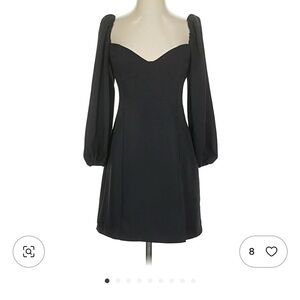 Aritzia Wilfred Black Long Sleeve Dress